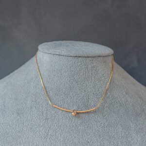Colar palito zirconia gota